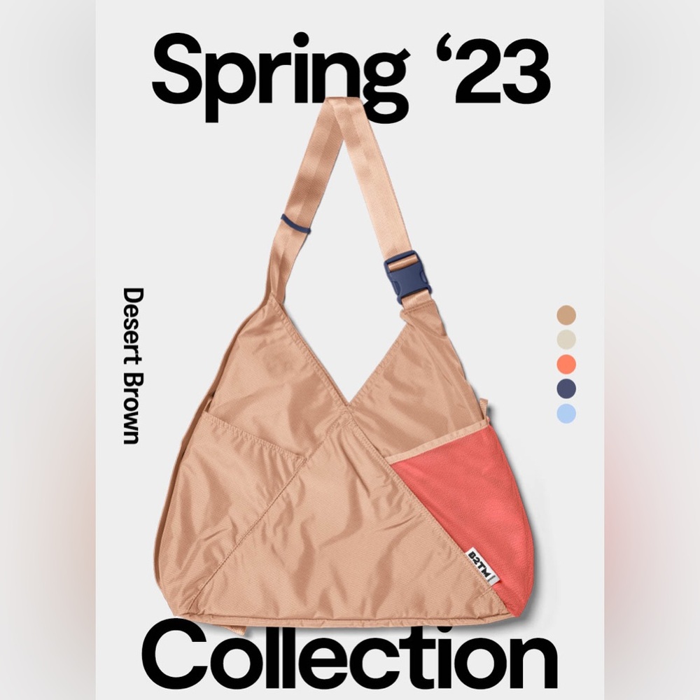 BABOON TO THE MOON Triangle Tote Bag 18L in Desert Brown